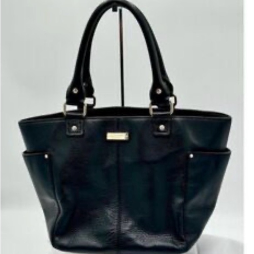 Kate Spade Hadley Streets Bernadine black leather tote bag